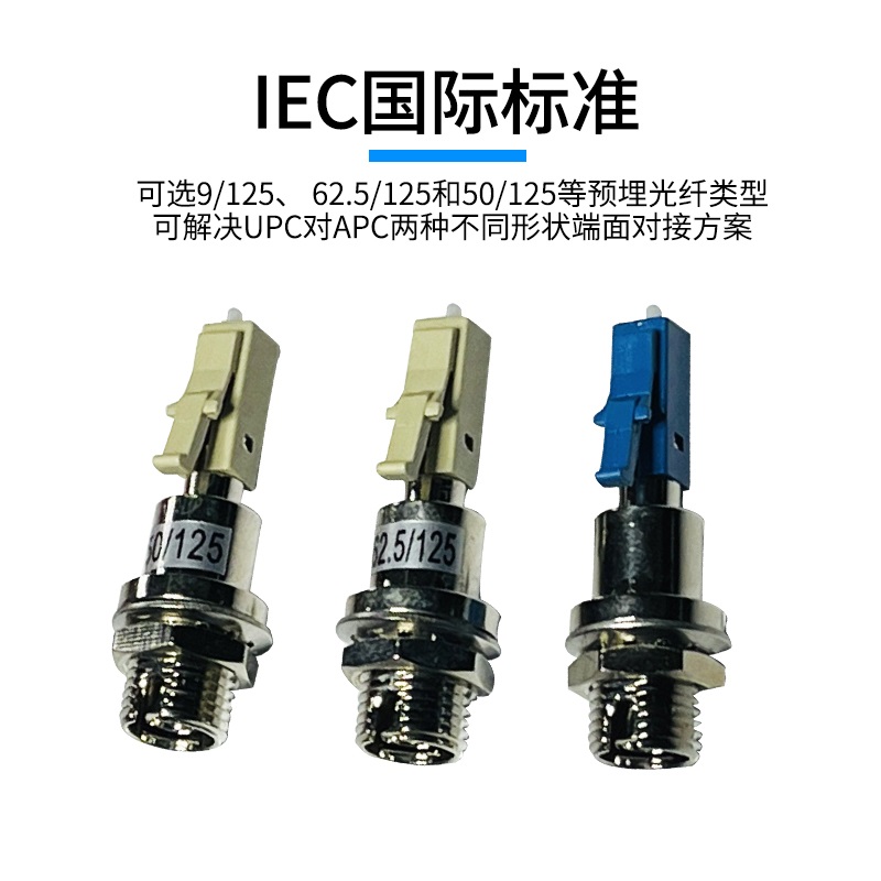 FC母-LC公光纤适配器